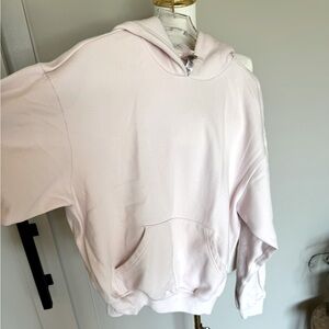 SKIMS Cotton Fleece Hoodie Barely Pink